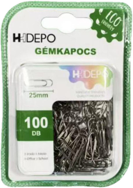 Gémkapocs 25 mm 100 db