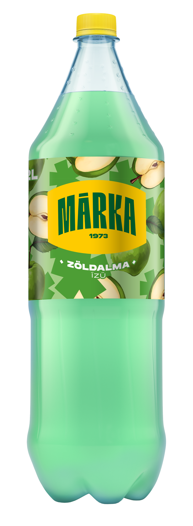 MÁRKA Zöldalma szénsavas üdítőital cukorral és édesítőszerekkel
