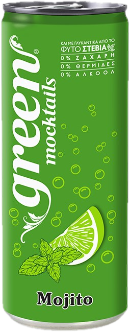 GREEN Mocktails MOJITO - szénsavas, steviával, dobozos