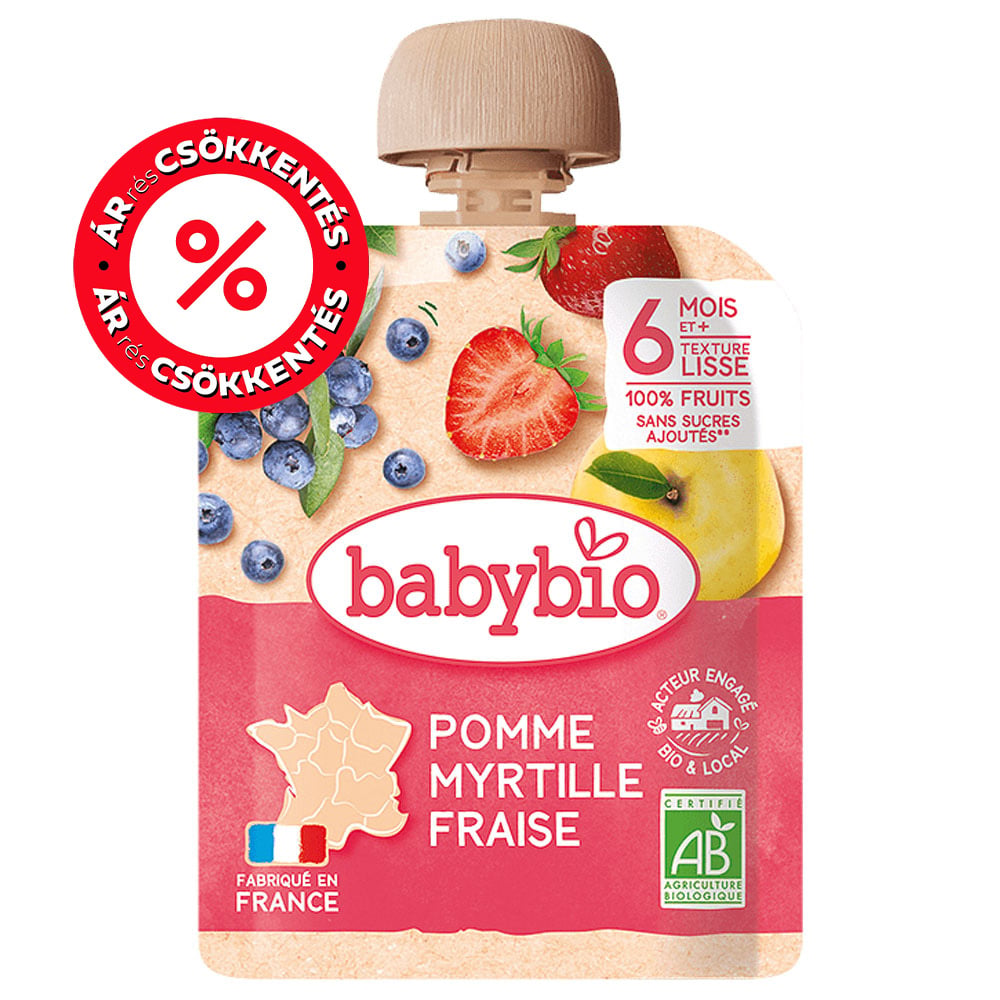 Babybio Alma áfonya eper 6 hónapos kortól
