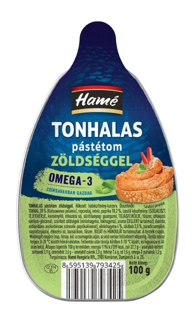 HAMÉ pástétom tonhalas zöldséggel