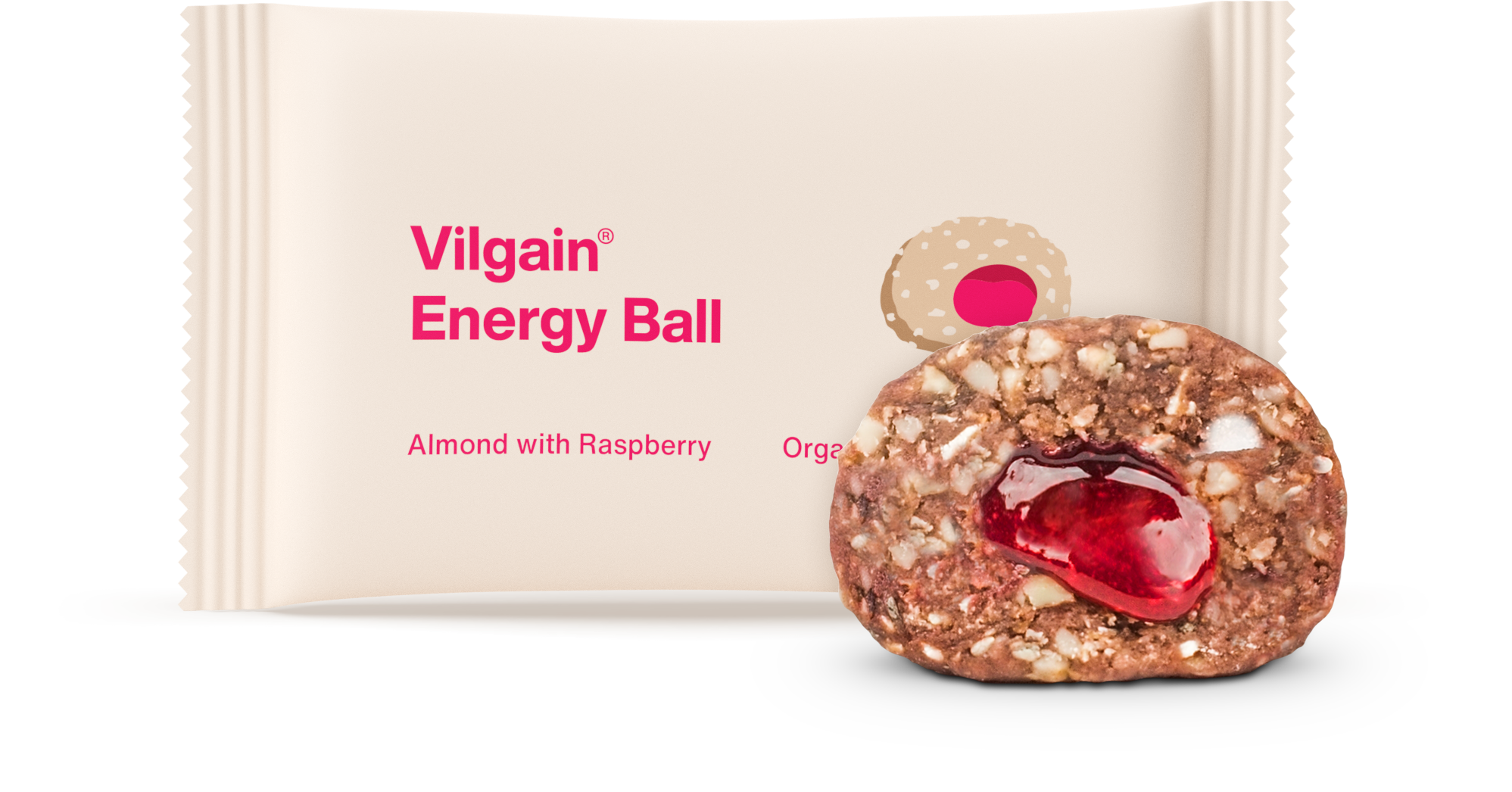 Vilgain BIO Energy Ball mandula málnadzsemmel