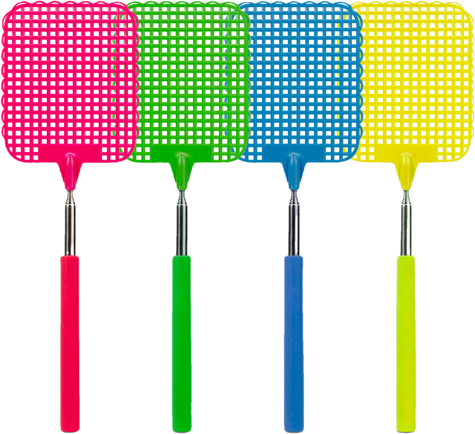 Légycsapó - teleszkópos - műanyag - 25 - 72 cm - 4 szín