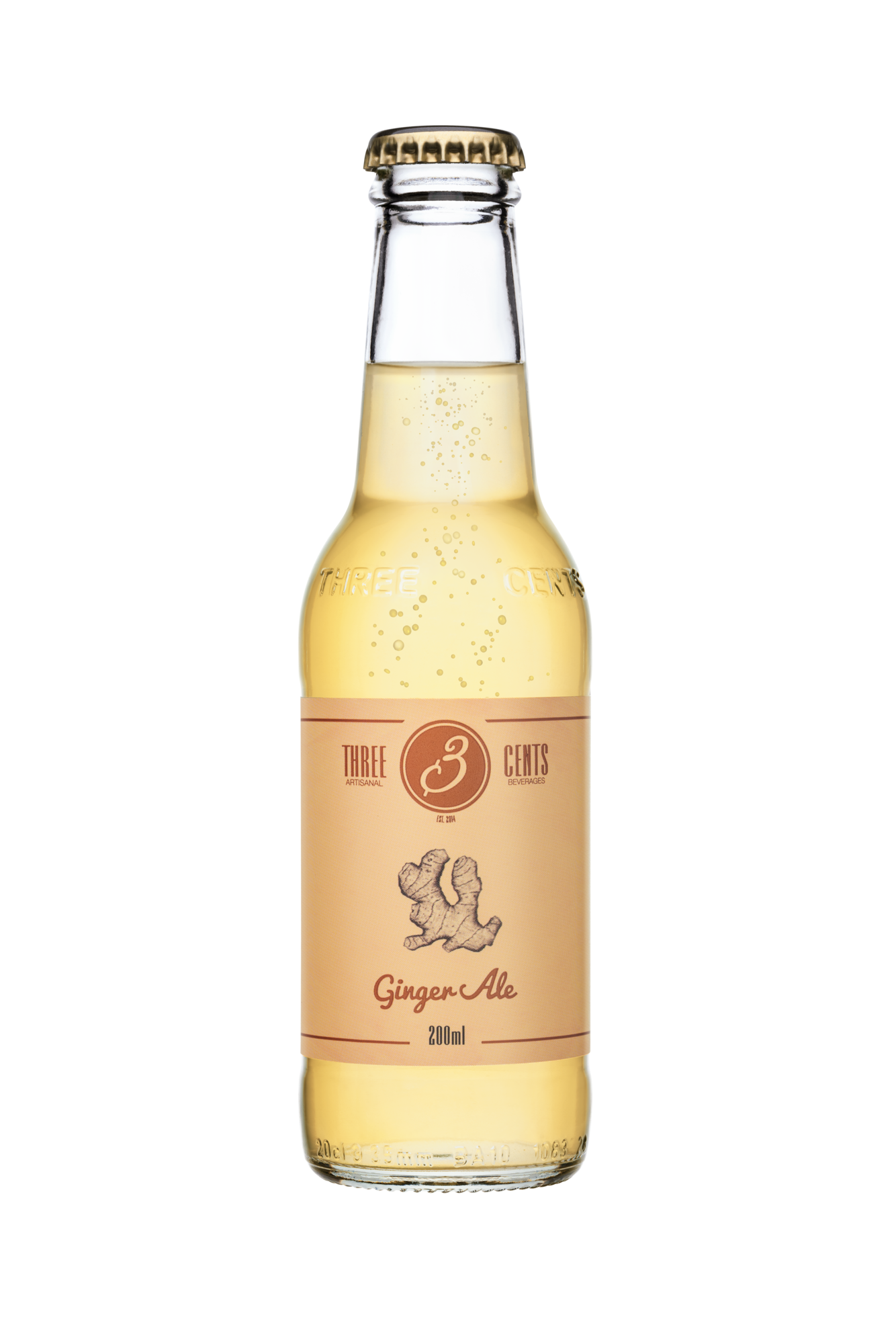Three Cents Ginger Ale ízű szénsavas üdítőital