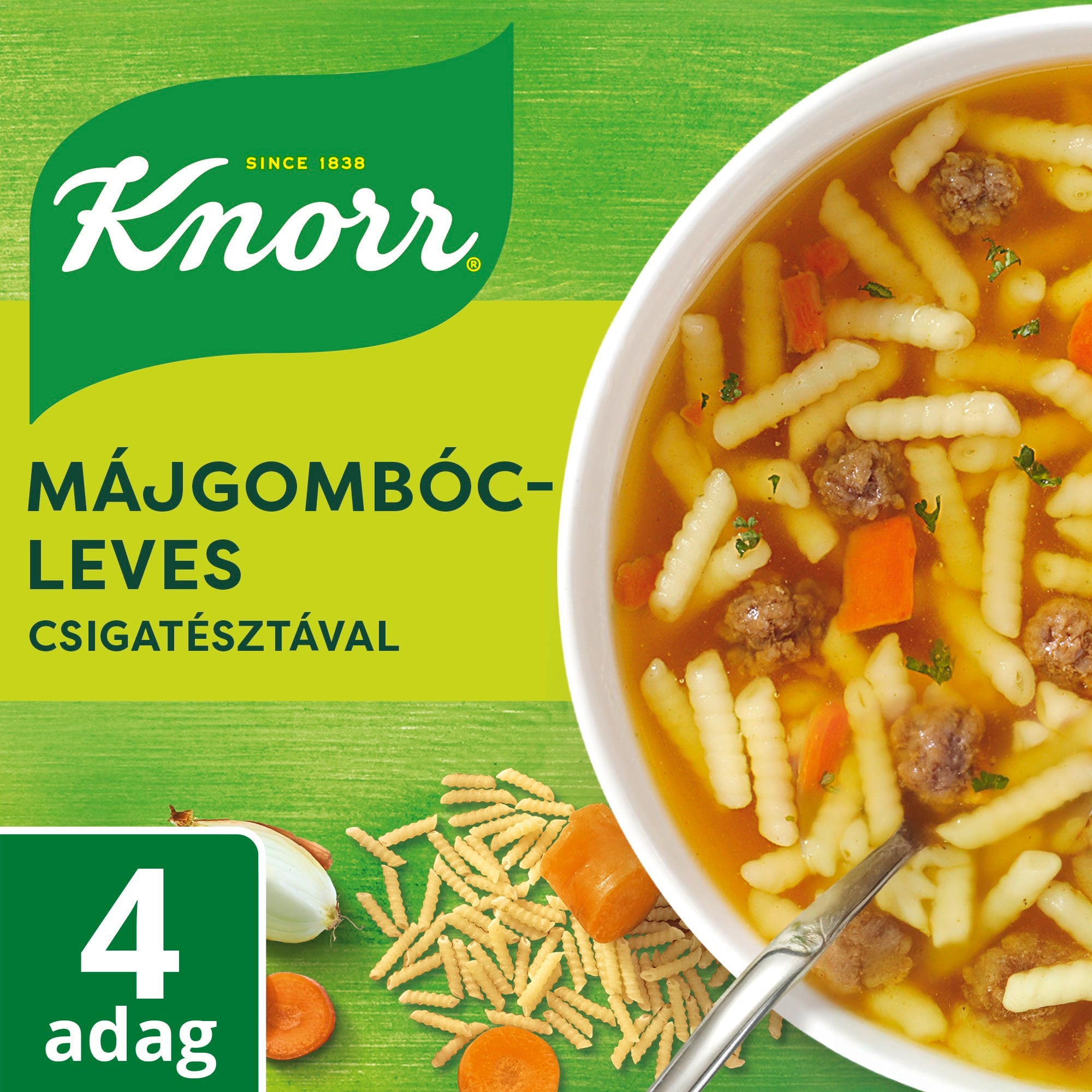Knorr Telis-Tele Levesek májgombócleves csigatésztával