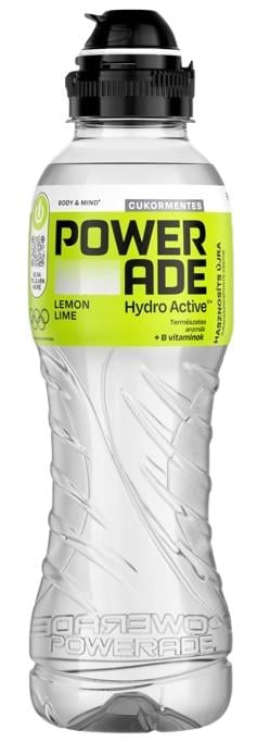 Powerade Hydro Active szénsavmentes, citrom- és limeízű, cukormentes ital