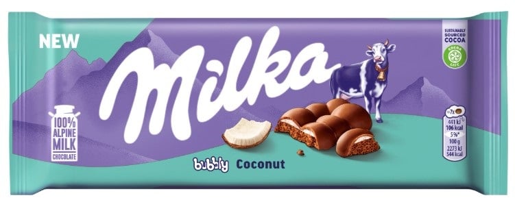 Milka Bubbly kókusz