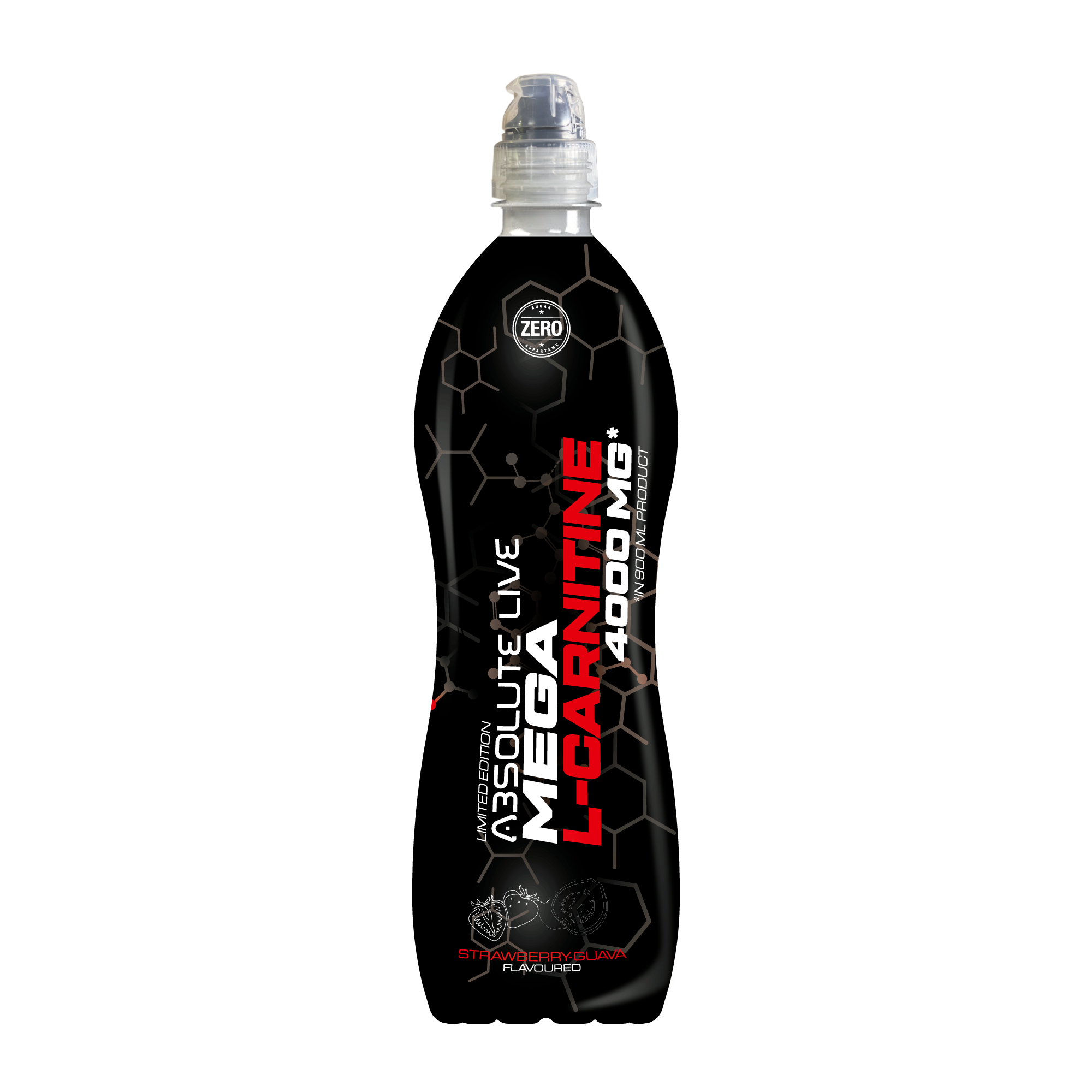 Absolute Live Mega L-karnitin Eper-guava