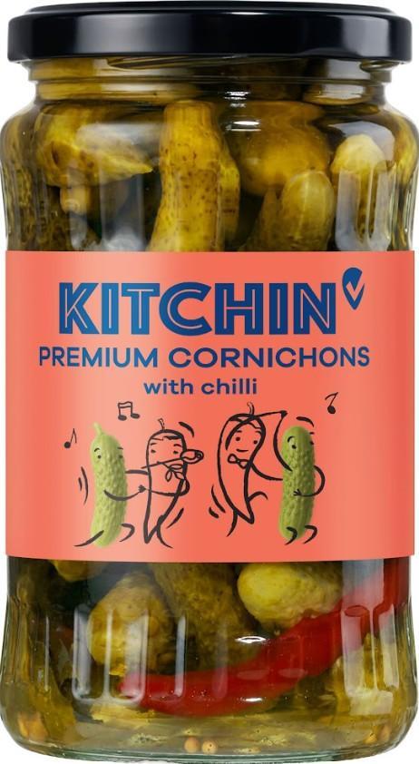 KITCHIN Prémium Cornichons chillivel (330 g)