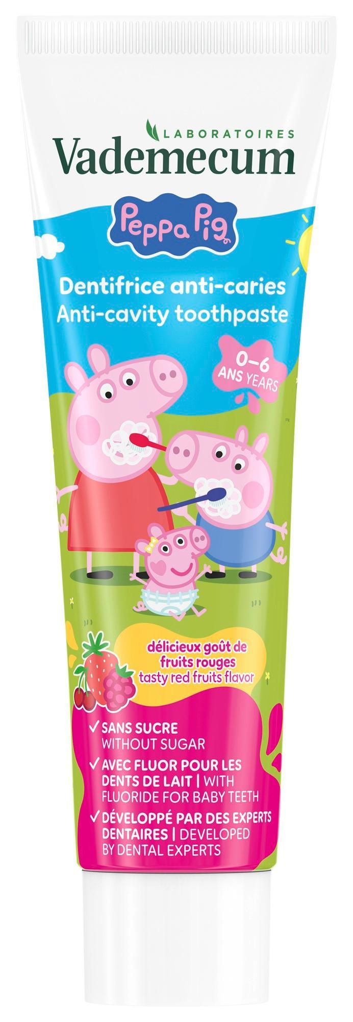 Vademecum Peppa malac piros gyümölcs ízű fogkrém  0-6 év