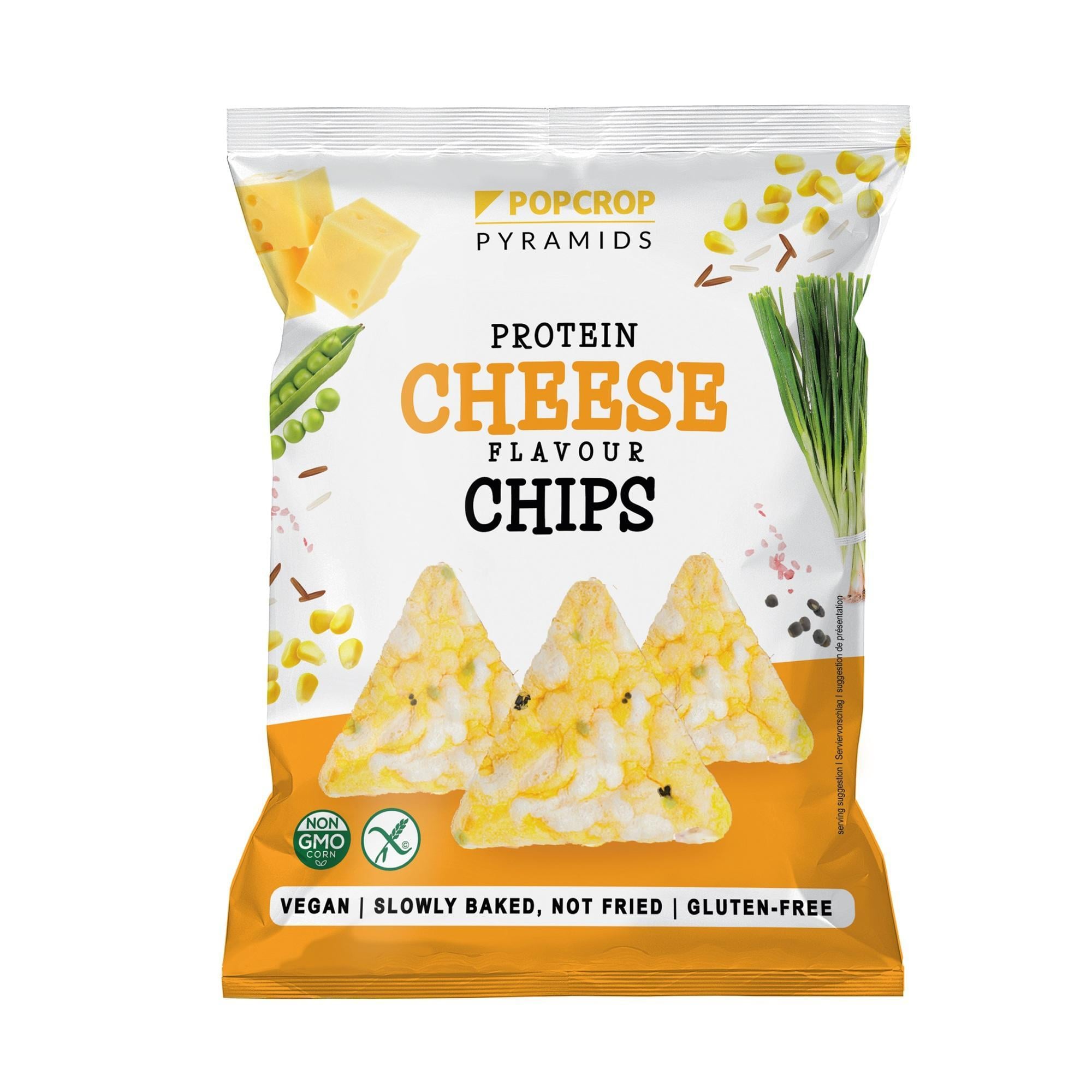 Popcrop Piramids Sajtos-újhagymás protein chips