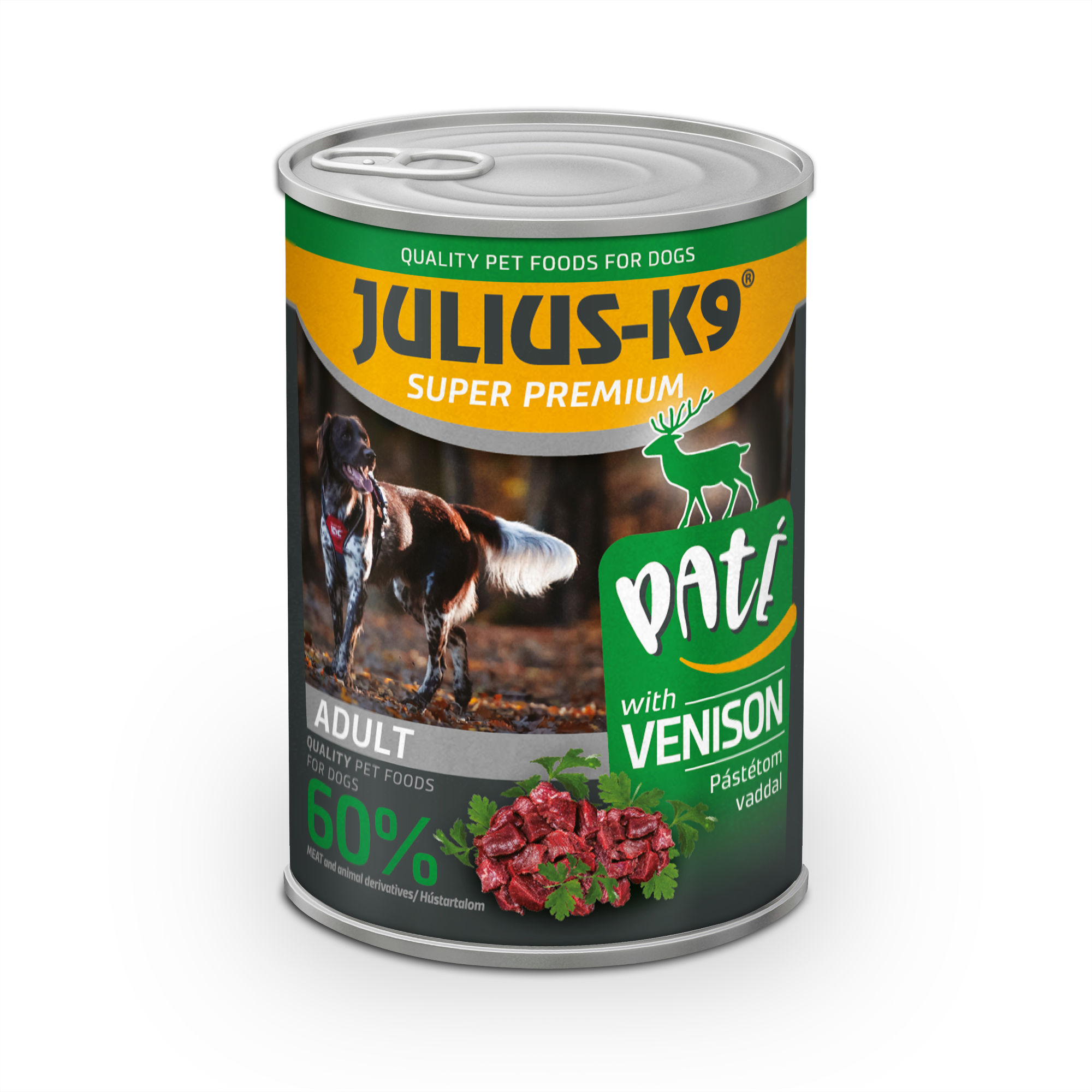 Julius-K9 teljes értékű pástétom kutyáknak, vad