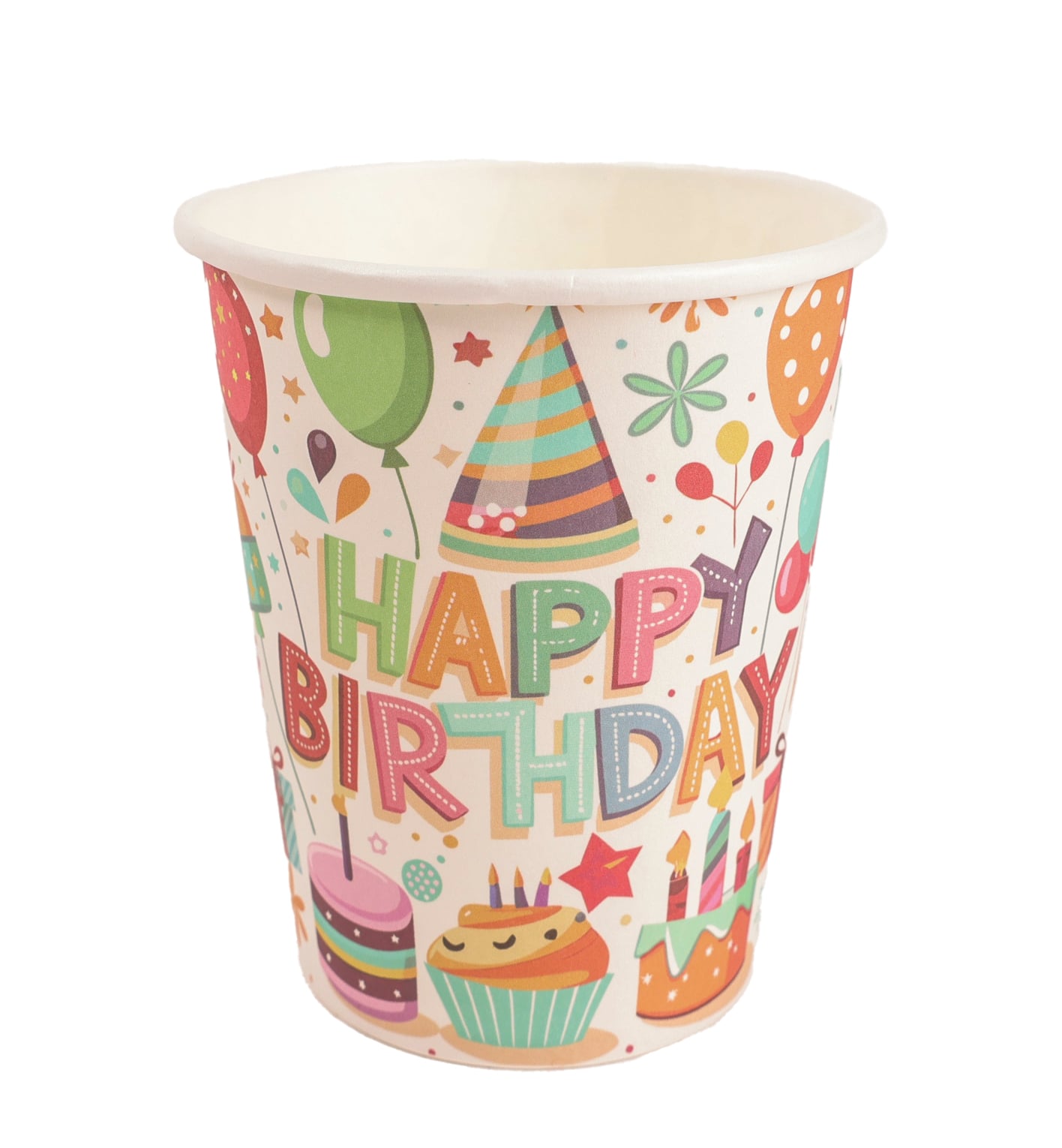 Papír pohár Happy Birthday 2,7 dl, 10 db