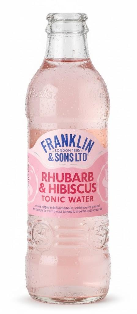 Franklin & Sons Rhubarb&Hibiscus Tonic Water