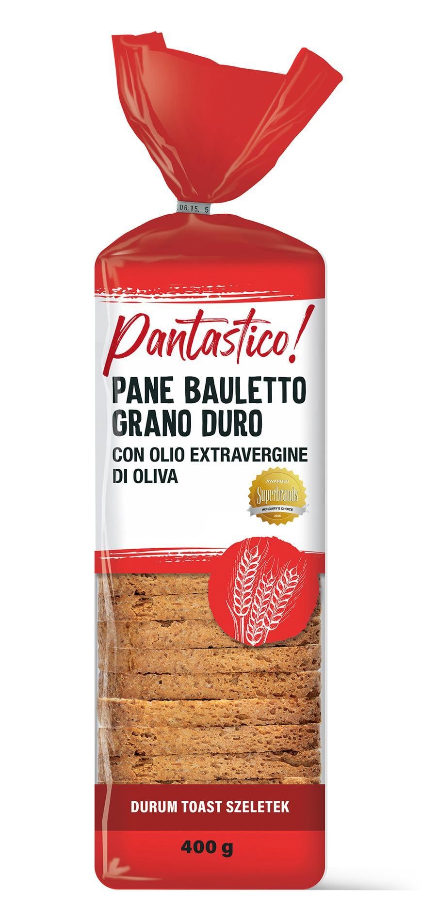 Pantastico! Durum toast szeletek extra szűz olívaolajjal