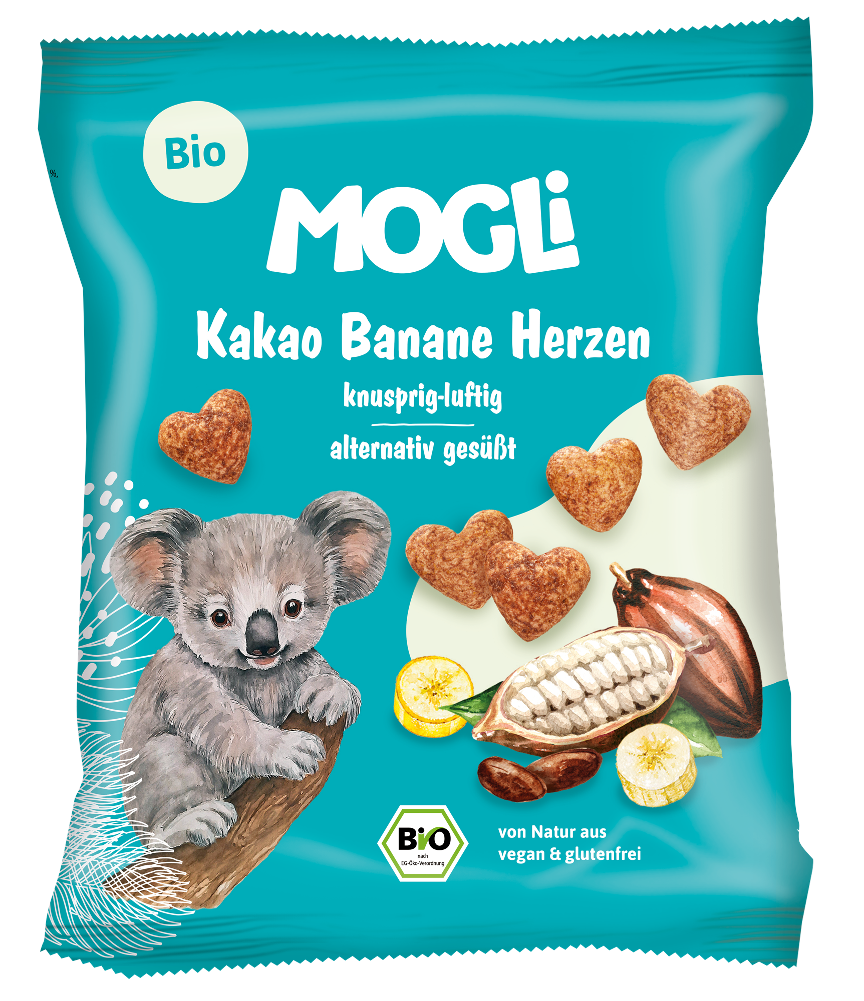 Mogli bio Kakao Banane Herzen kakaós banános szívecskék 30g