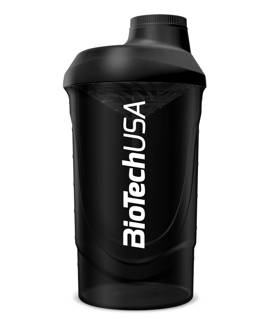 BioTech Wave fekete-füst keverőpalack 600ml