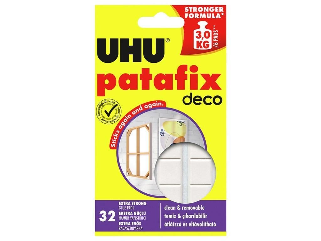UHU Patafix Homedeco gyurmaragasztó, 32 db