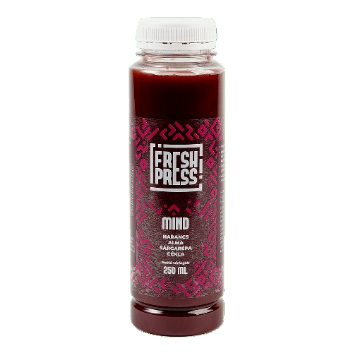 Freshpress - Mind - HPP kezelt frissen préselt  narancs, alma, sárgarépa, cékla  juice