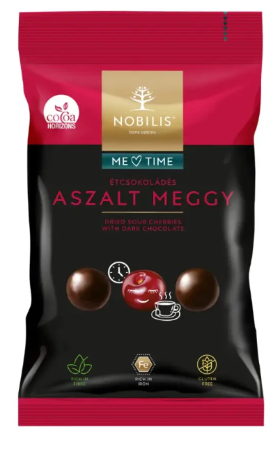 Nobilis étcsokoládés aszalt meggy