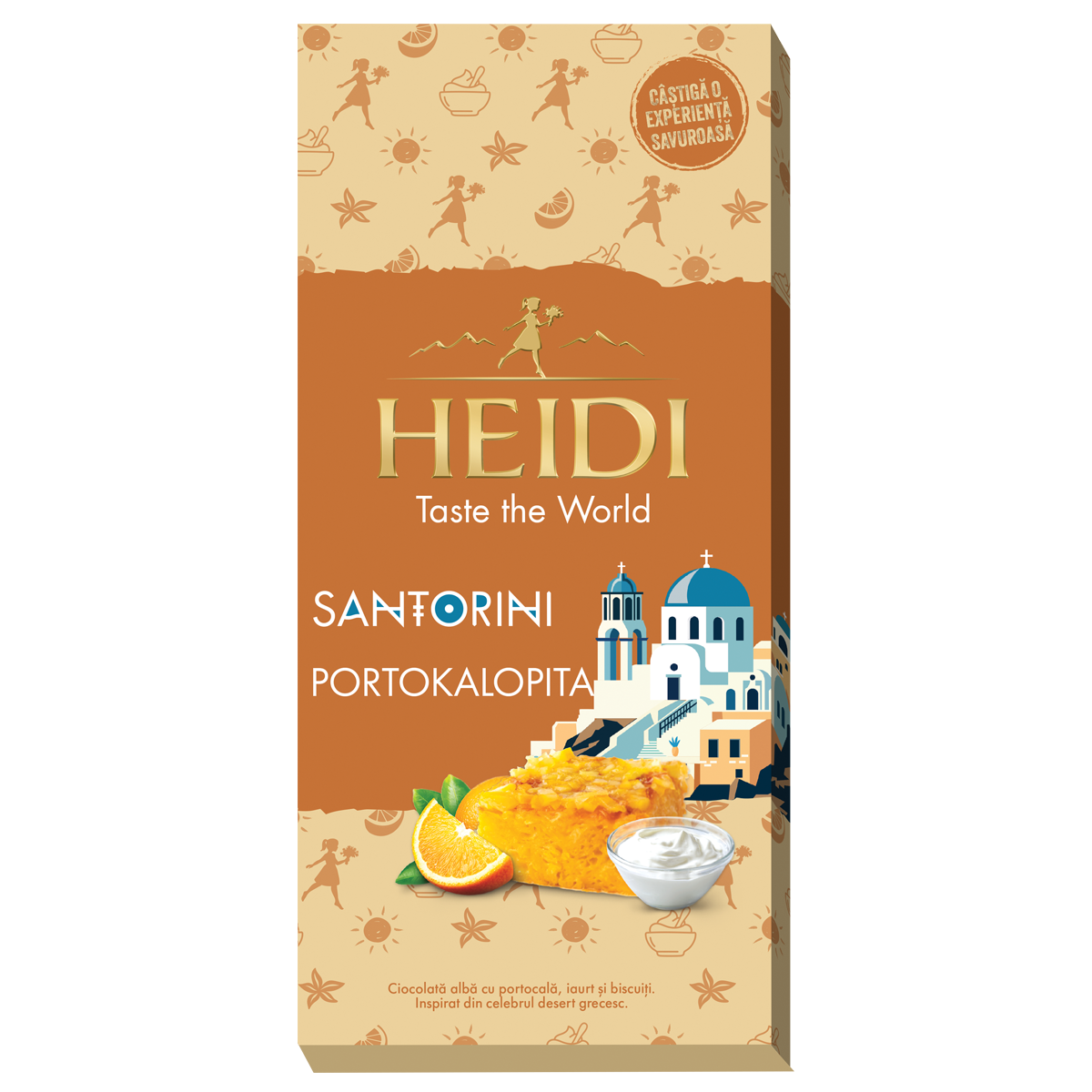 Heidi SANTORINI Portokalo Pita fehér csokoládé