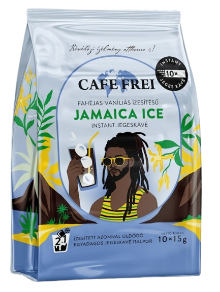 CAFE FREI Jamaica ice fahéjas-vaníliás ízesítésű instant jegeskávé