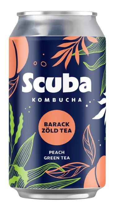 Scuba Kombucha Barack zöld tea