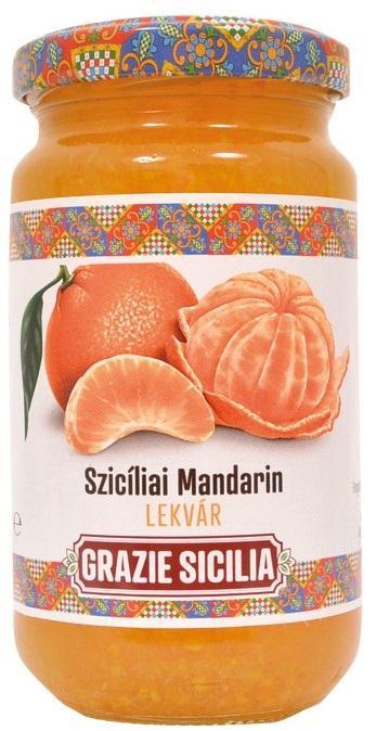 Agrisicilia Szicíliai mandarin lekvár Grazie Sicilia