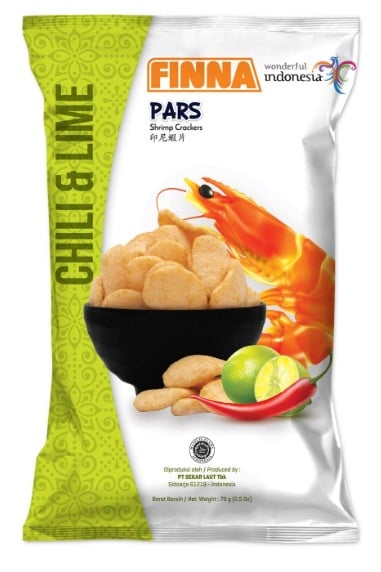 Finna Pars Garnéla chips chili és lime ízesítéssel