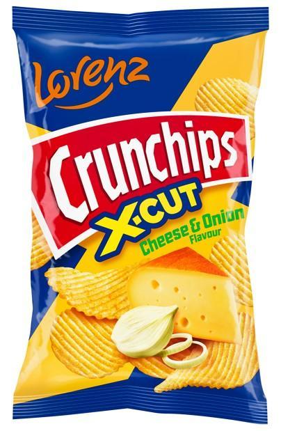 Lorenz Crunchips X-Cut Sajt&Hagyma