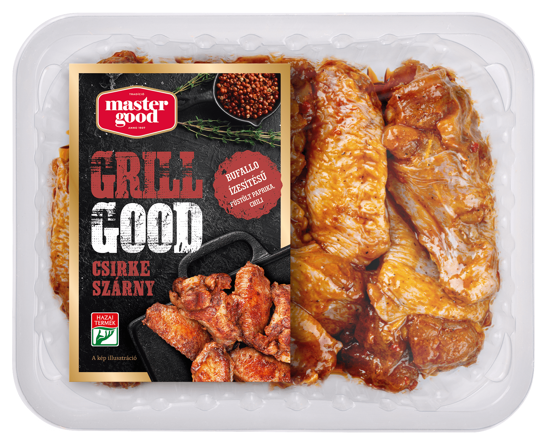 Csirke szárny BUFFALO ízesítéssel 500g