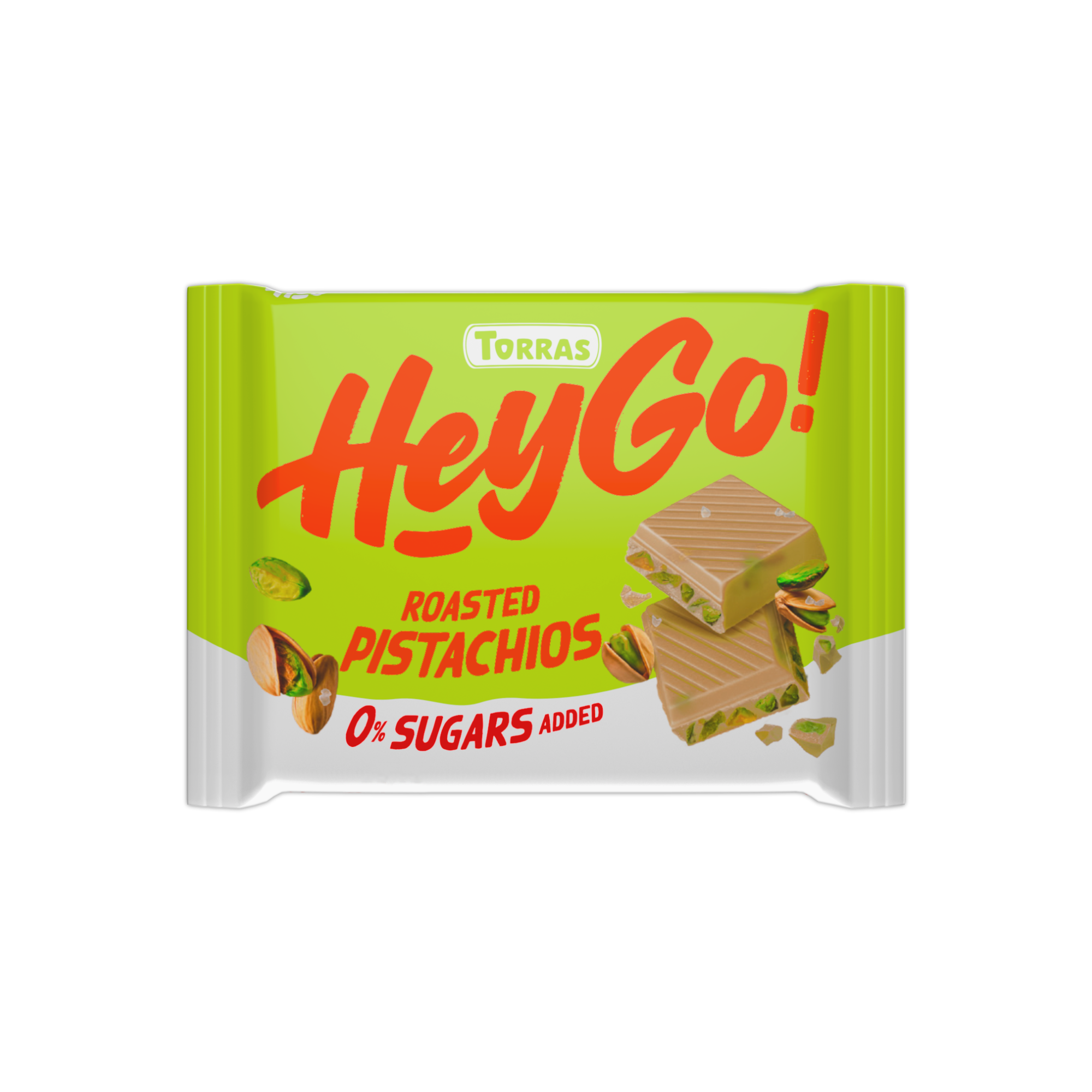 Torras HEY GO! Fehércsokoládé Pisztáciával