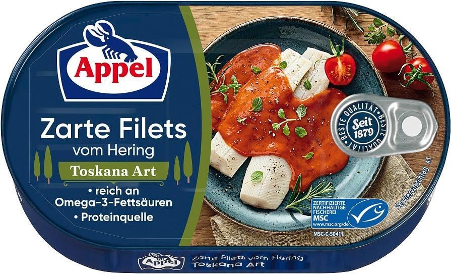 Appel Heringfilé Toscan szószban