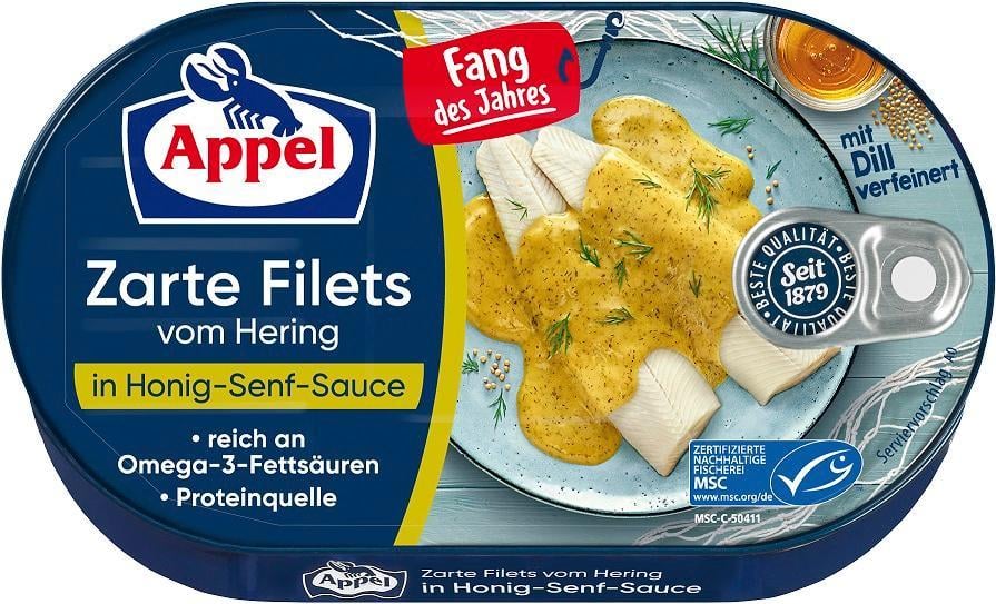 Appel Heringfilé mézes mustáros szószban