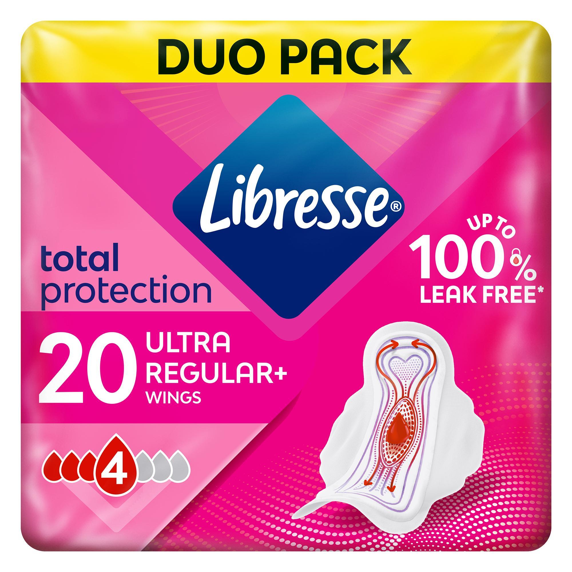 Libresse Ultra+ szárnyas egészségügyi betét