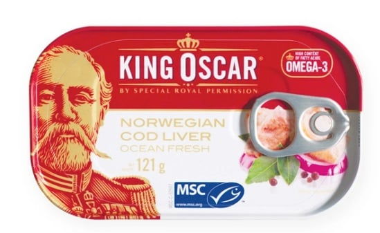 King Oscar tőkehalmáj saját olajában (121 g)