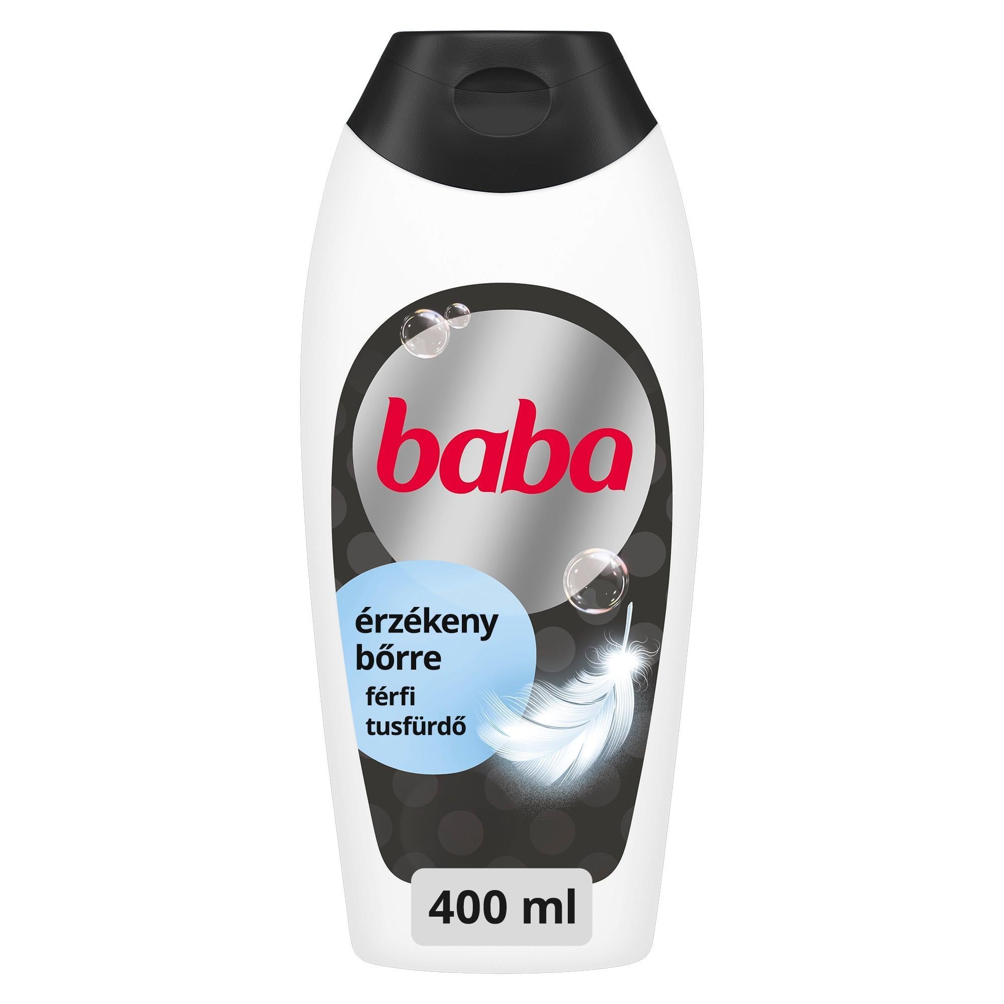 Baba 3in1 férfi tusfürdő érzékeny bőrre, 400 ml