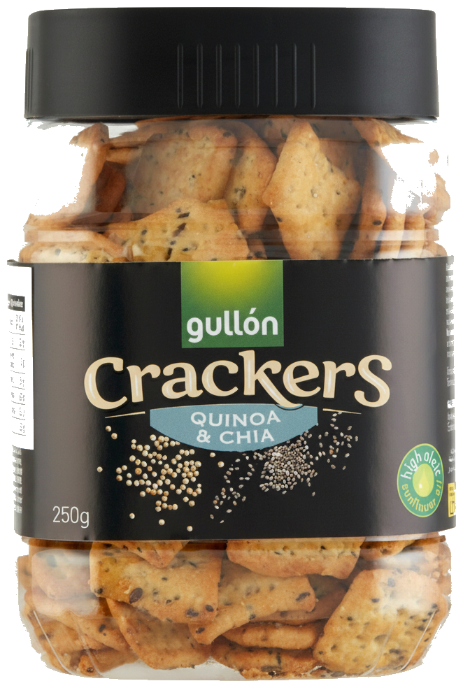 Gullon Cracker Chia magos,  Quinoás