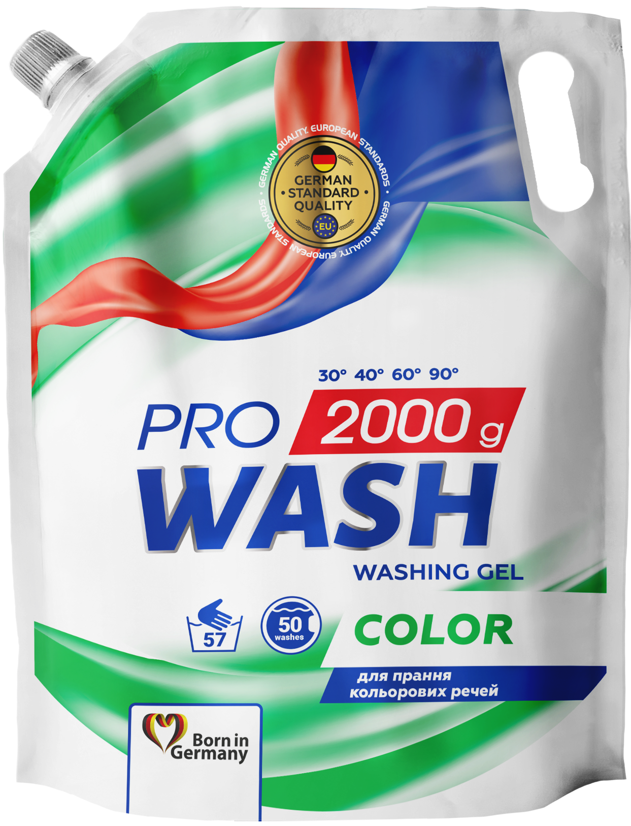 PRO WASH Színes mosógél (utántöltő) 2000 ml