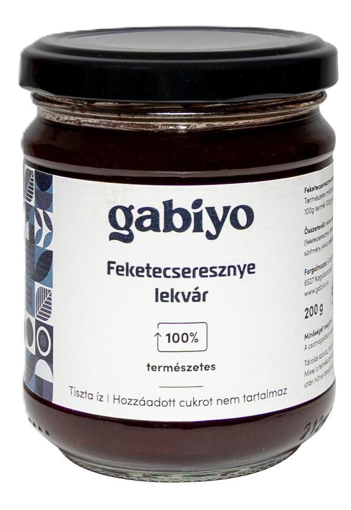 Gabiyo Feketecseresznye lekvár 0% hozzáadott cukorral