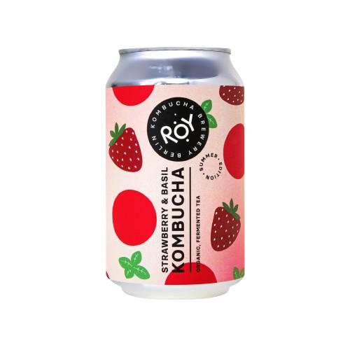 ROY KOMBUCHA Eper és Bazsalikom ízzel