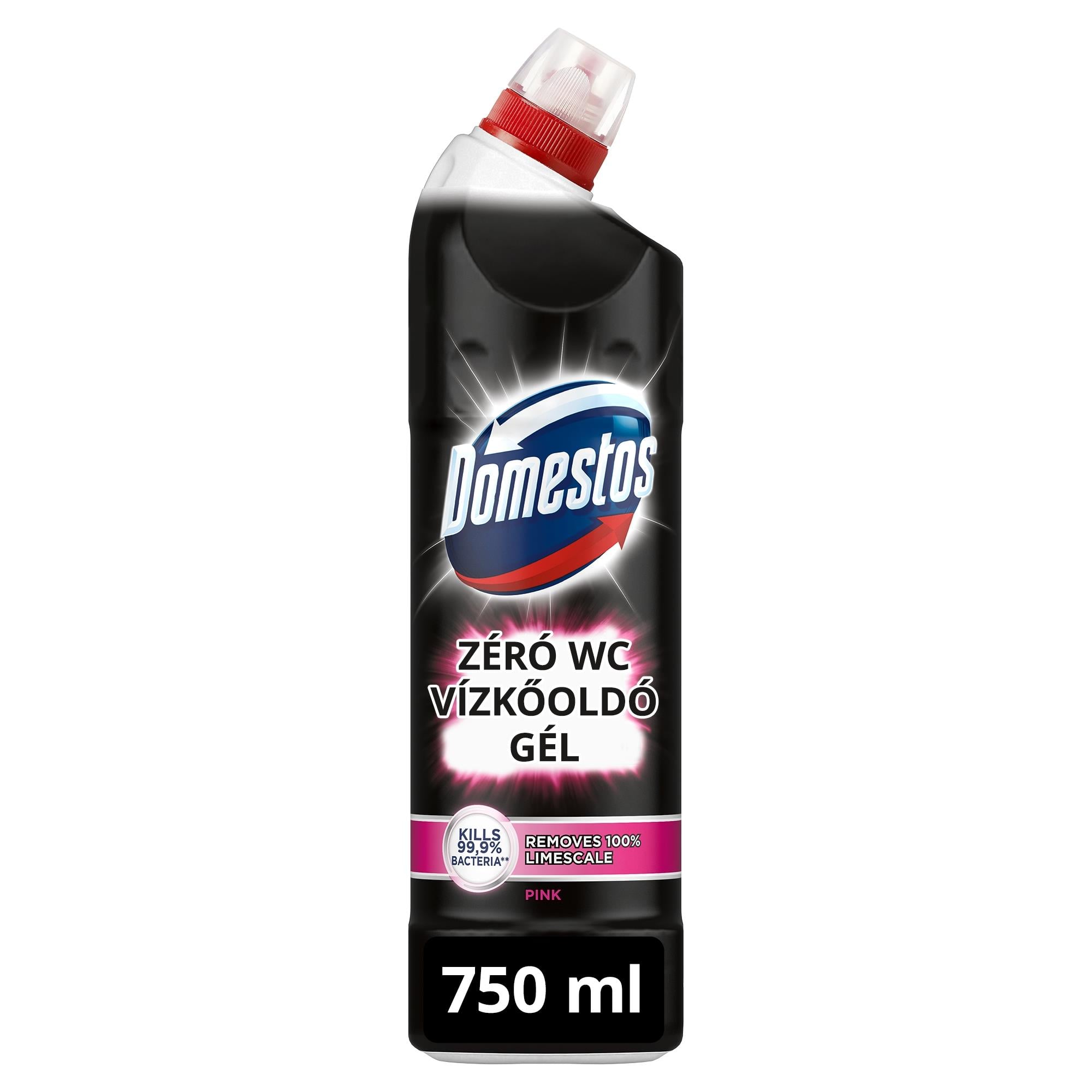 Domestos zéró Pink WC vízkőoldó gél fertőtlenítő hatással, 750ml