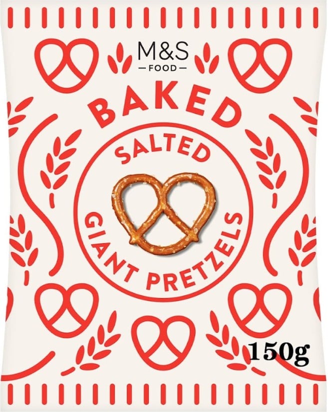 Marks & Spencer Óriás perecek tengeri sóval
