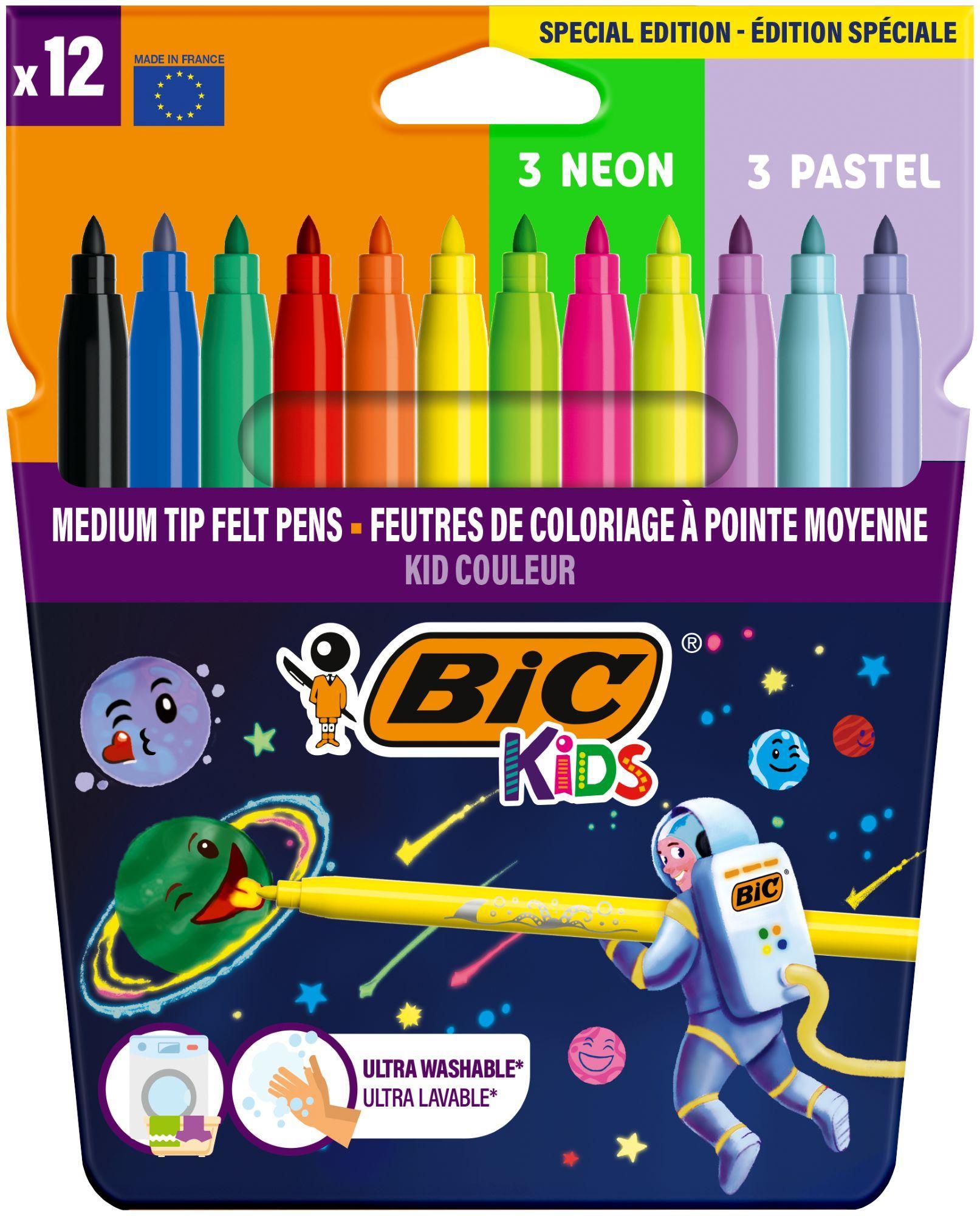BIC Kids Cosmo Filctoll  (6 standard, 3 neon, 3 pastel)