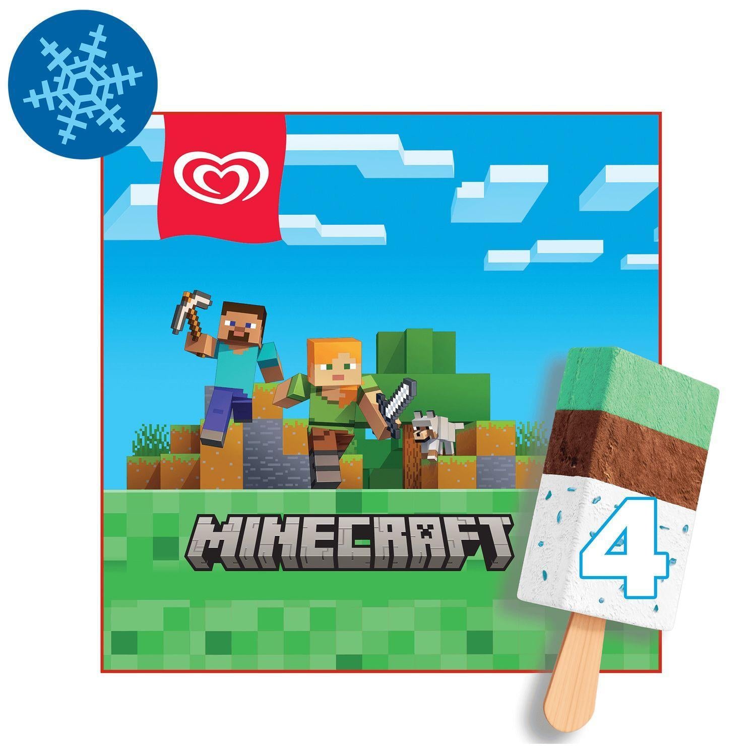 ALGIDA Minecraft MP Pálcikás Jégkrém VanKak