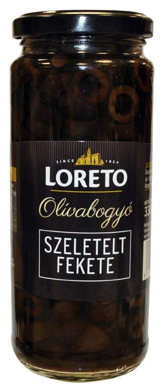Loreto fekete szeletelt olívabogyó (230g)