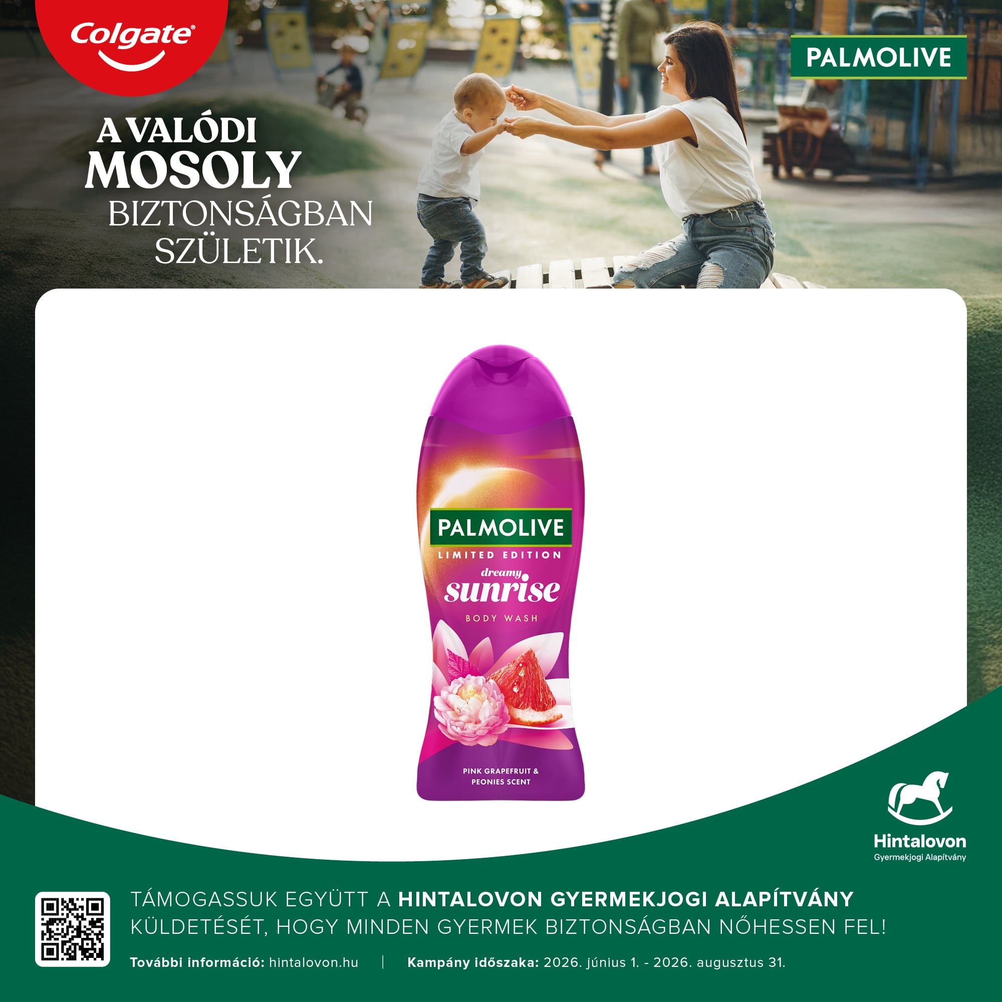 Palmolive Dreamy Sunrise limited edition tusfürdő, grapefruit és bazsarózsa