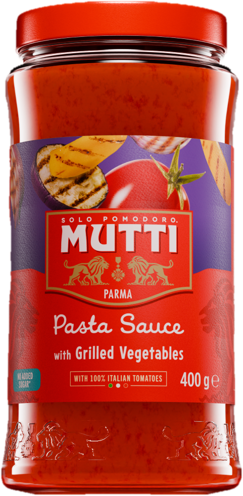Mutti Paradicsomszósz grillezett zöldségekkel