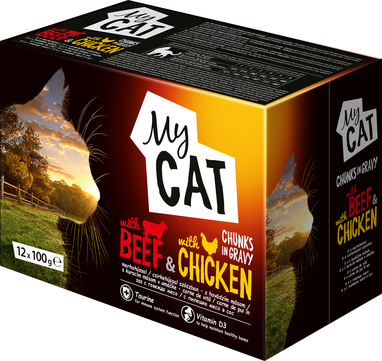 MY CAT alutasak box , csirke-marha