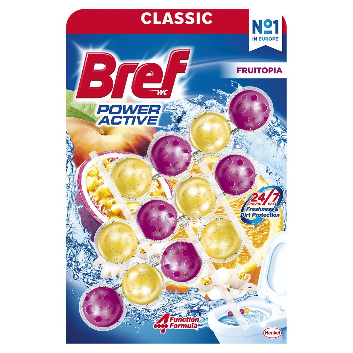Bref Power Aktiv Fruitopia toalett frissítő 3x50g